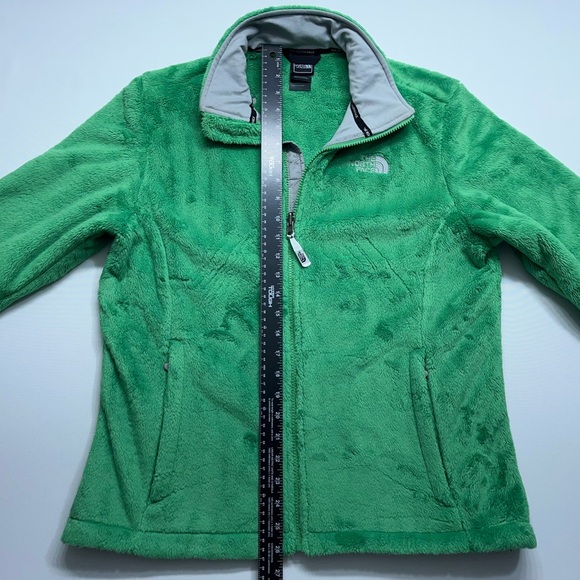 The North Face Osito Fleece Jacket Womens Large Green Full Zip High Pile - Picture 8 of 16